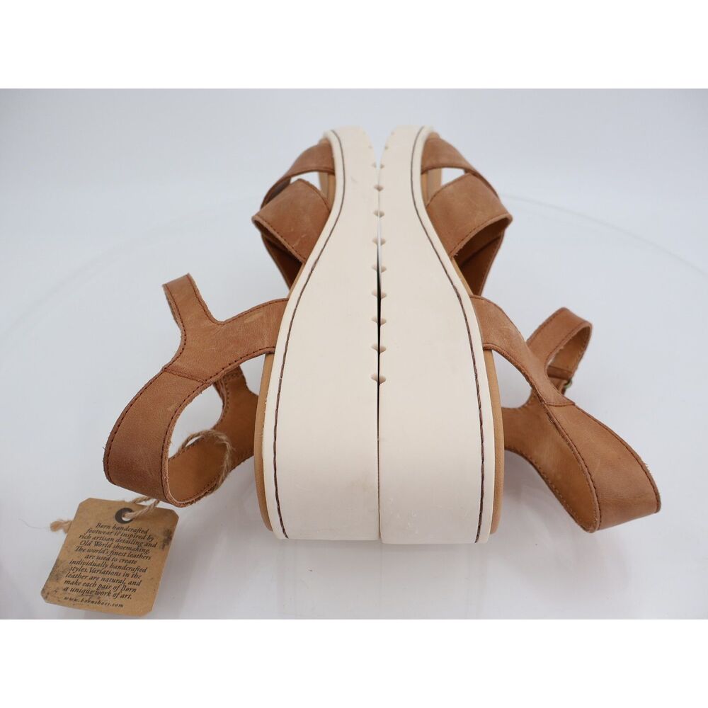Born Brown and Cream Women's Sandals - Picture 9 of 11